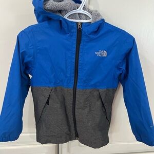 The North Face Gray and Blue Fleece Jacket
